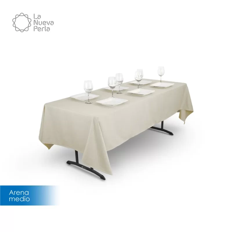 Mantel Tablón Lino Venecia 220X145 cm (para tablón 120x60 cm) Aguacate