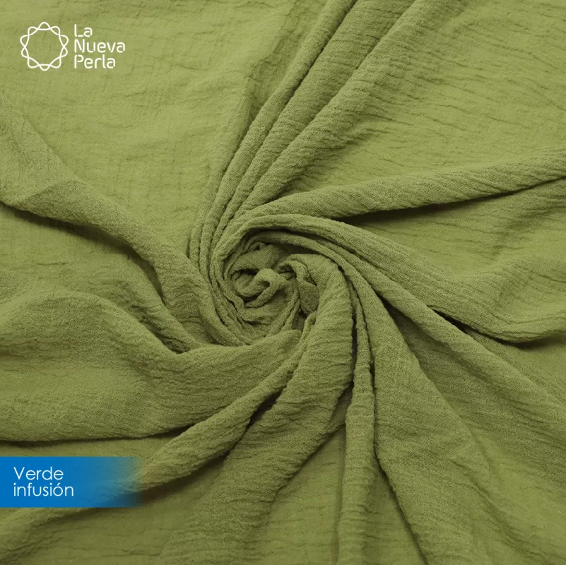 Gasa Teñida 1.90 M ancho Verde Infusión