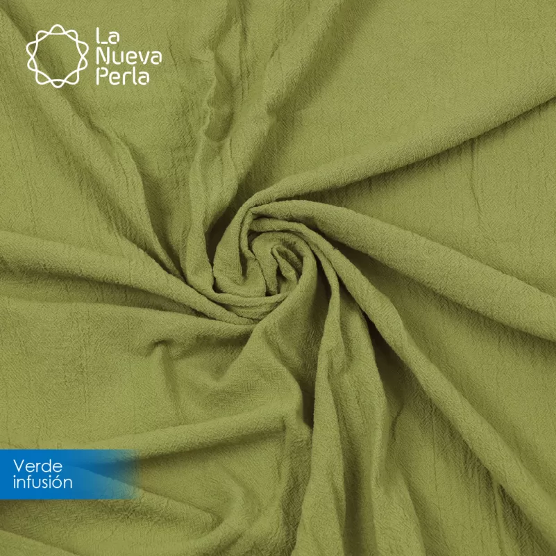Manta Artesanal 1.90 M ancho Verde Infusión