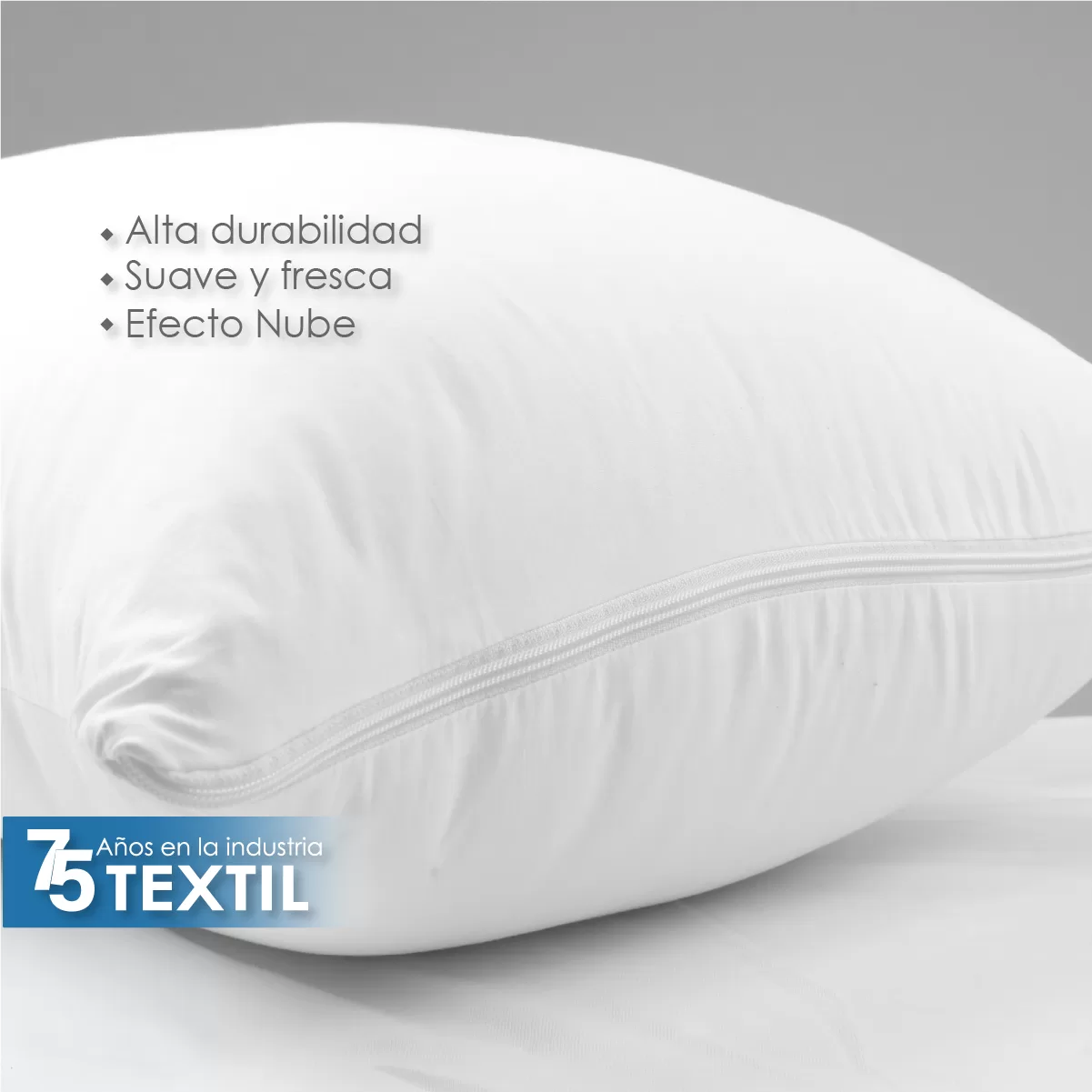 Almohada Percal 200H Blanco 800 grs: imagen 5