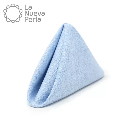 Servilleta Lino Ginebra 45x45 cm Azul Cielo