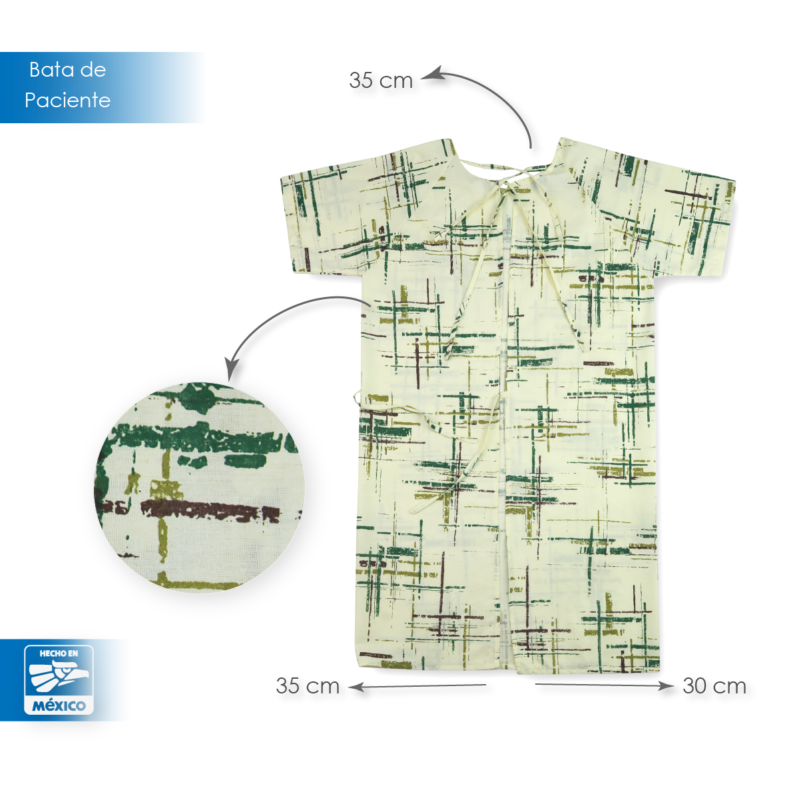 Bata de paciente Manchester Camuflaje Verde