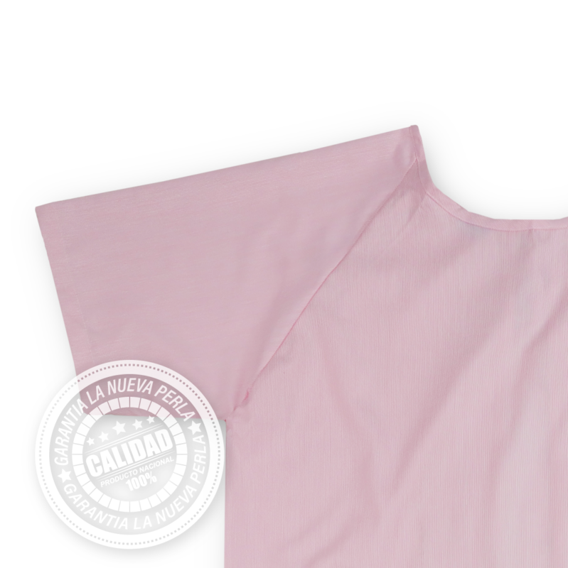 Bata de Paciente Mil Rayas Rosa