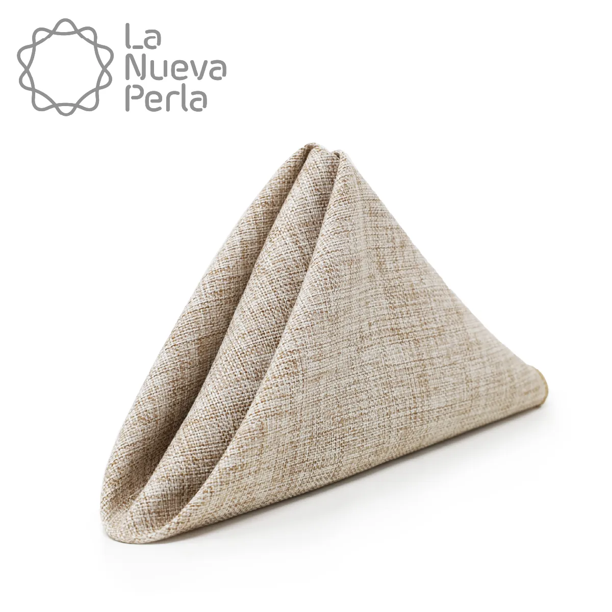 Servilleta Lino Ginebra 45x45 cm Beige: imagen 1
