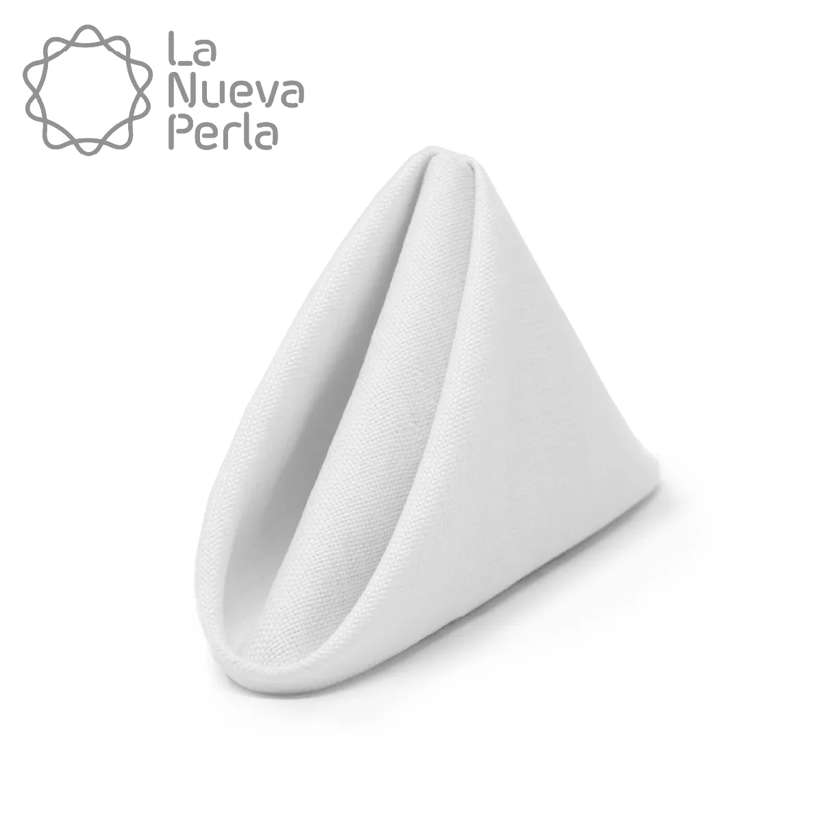 Servilleta Lino Ginebra 45x45 cm Blanco: imagen 1