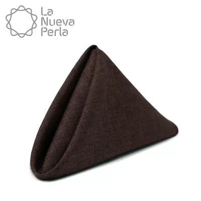 Servilleta Lino Ginebra 45x45 cm Chocolate