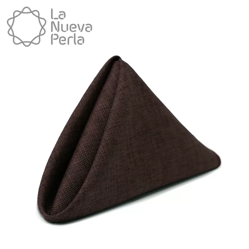 Servilleta Lino Ginebra 45x45 cm Chocolate