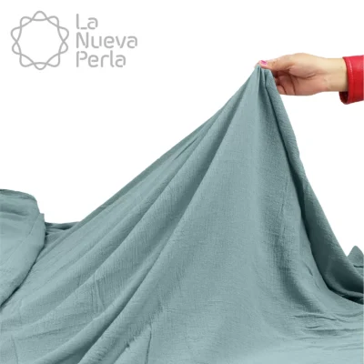 Gasa Teñida 1.90 M ancho Azul Cemento: imagen 6