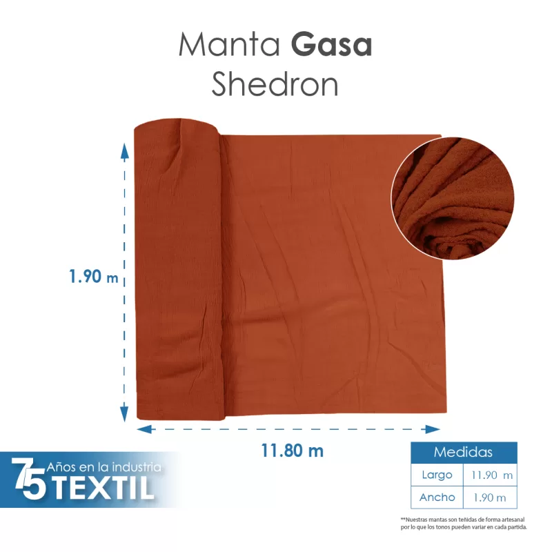 Gasa Teñida 1.90 M ancho Shedron