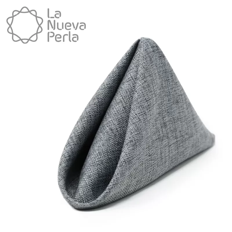 Servilleta Lino Ginebra 45x45 cm Gris Oxford