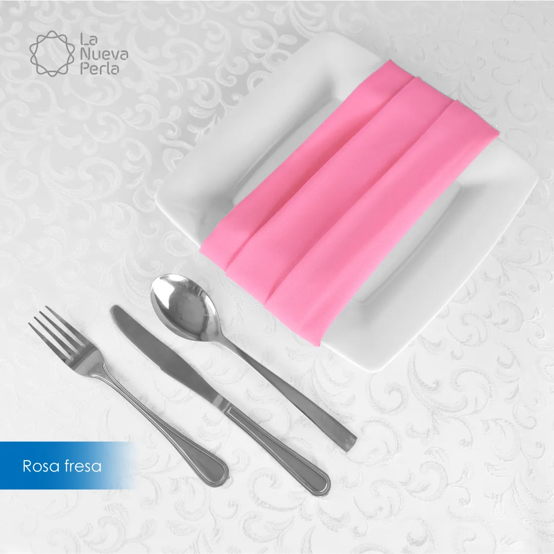 Servilleta Tergal Liverpool 45x45 cm Rosa Fresa: imagen 1