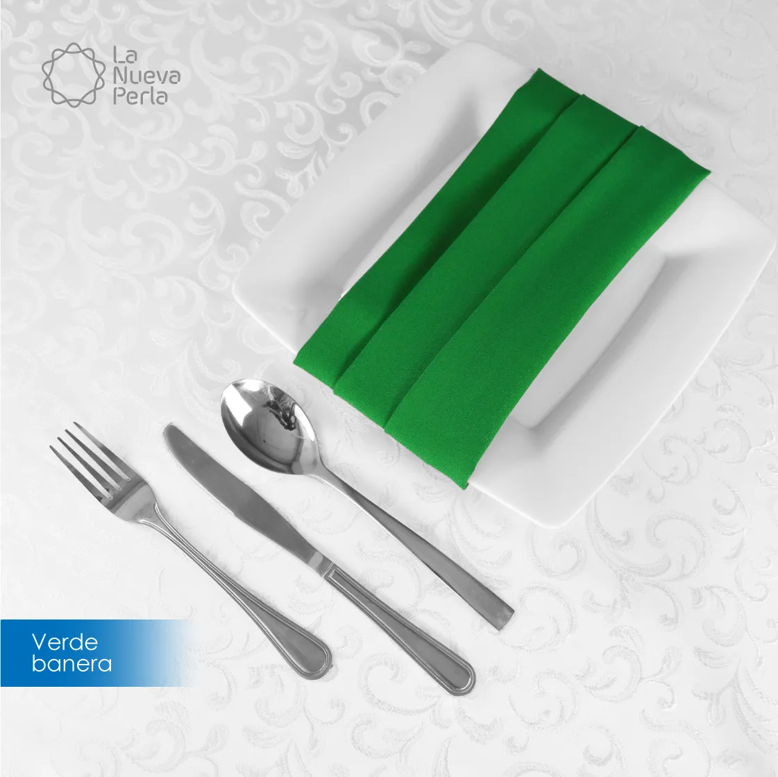 Servilleta Tergal Liverpool 45x45 cm Verde Bandera: imagen 1