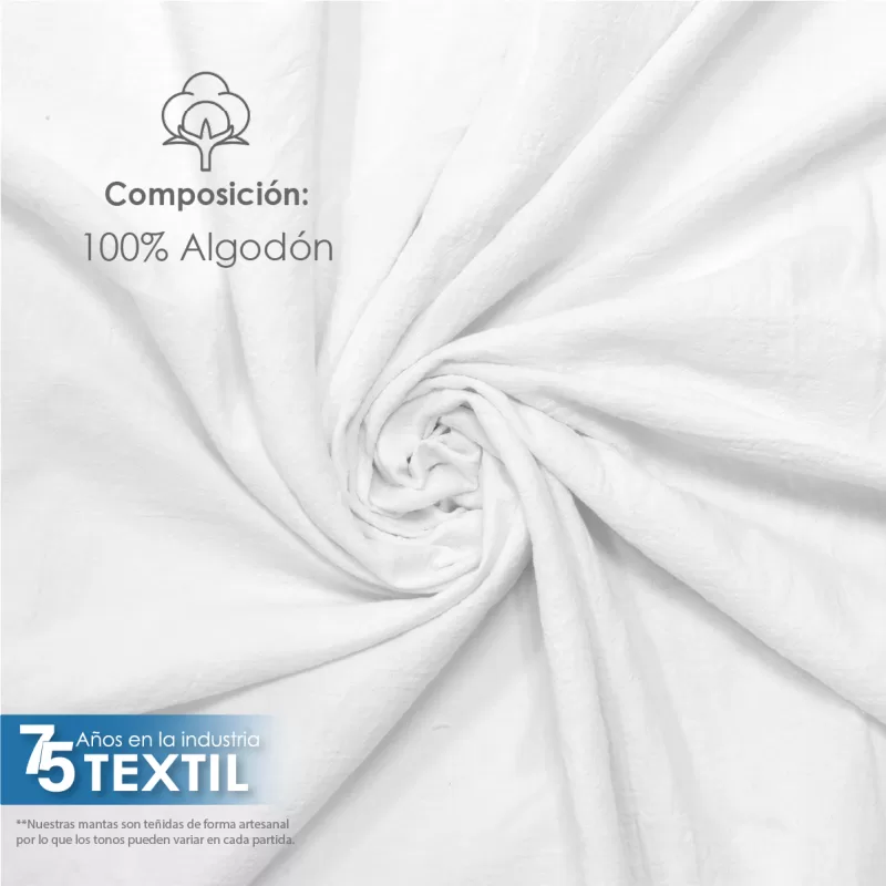 Manta Lino Blanqueada 1.70 M ancho