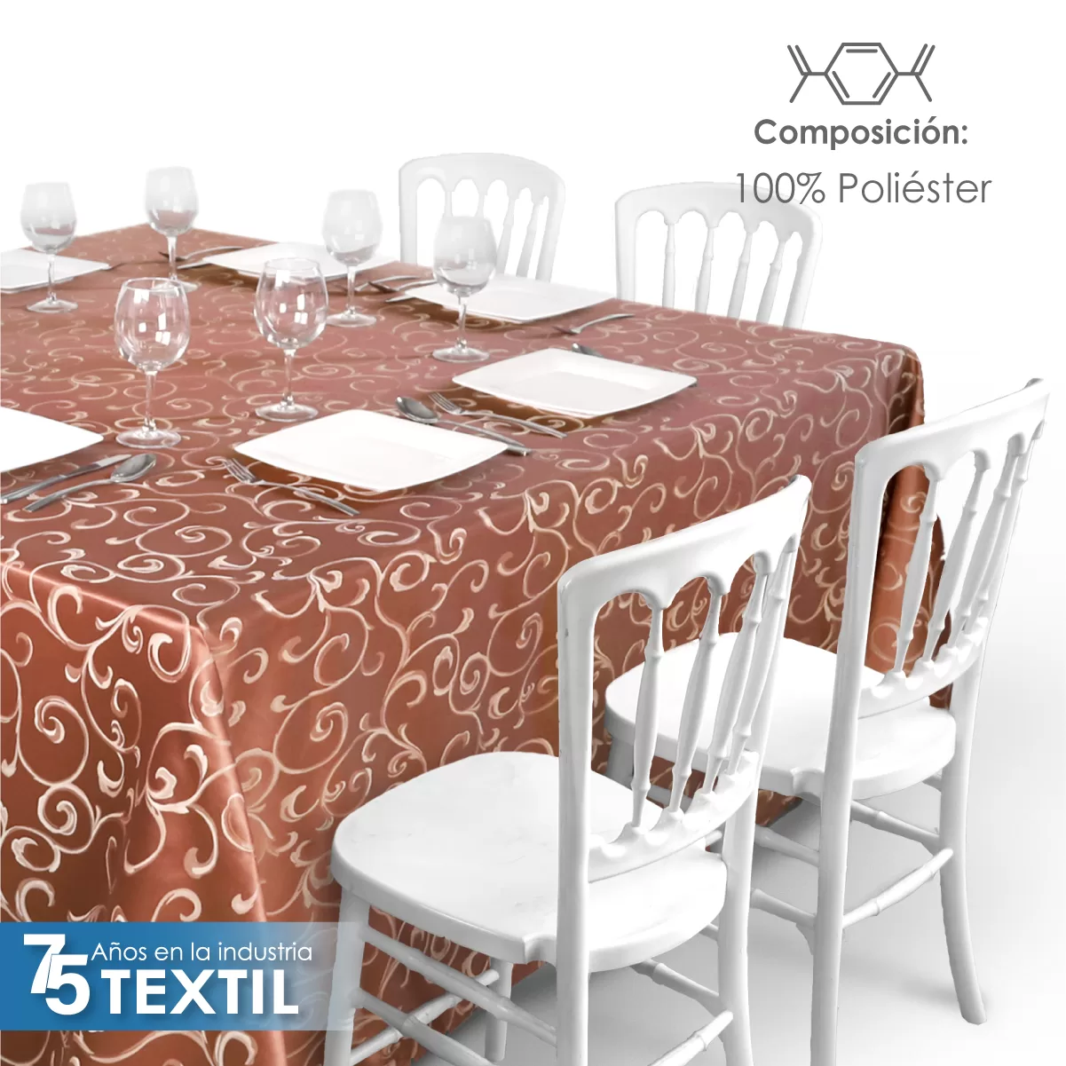 Mantel Yackard Imperial 2.90 X 2.90 M YE-198: imagen 4