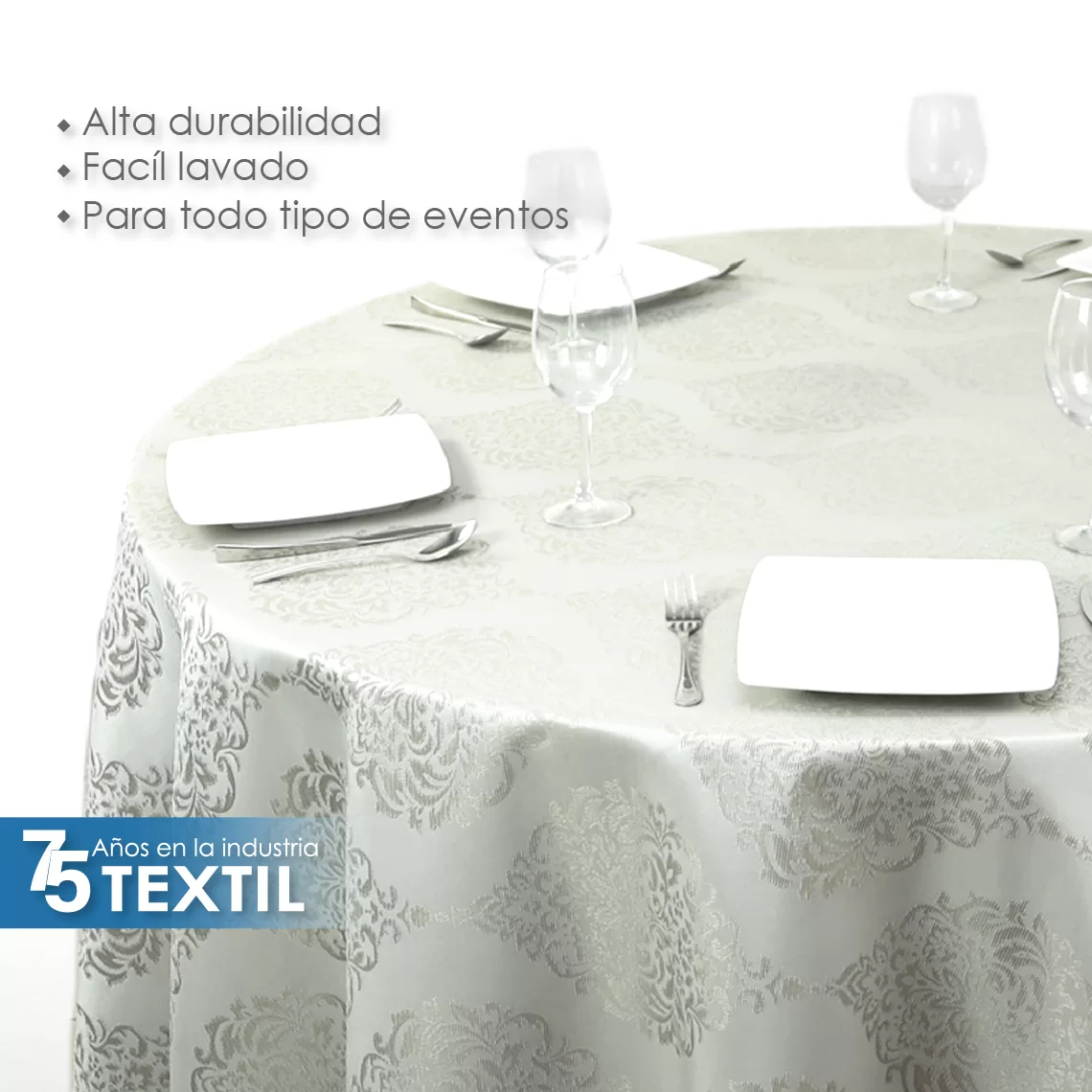 Mantel Yackard Redondo YE-175 KAKY: imagen 7