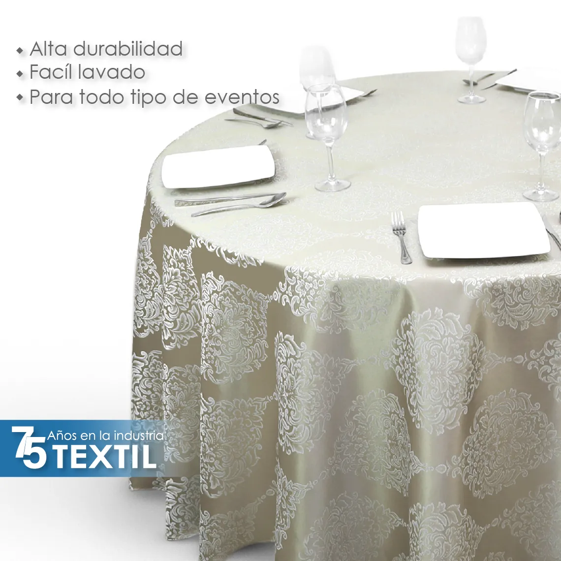 Mantel Yackard Redondo YE-175 KAKY: imagen 5