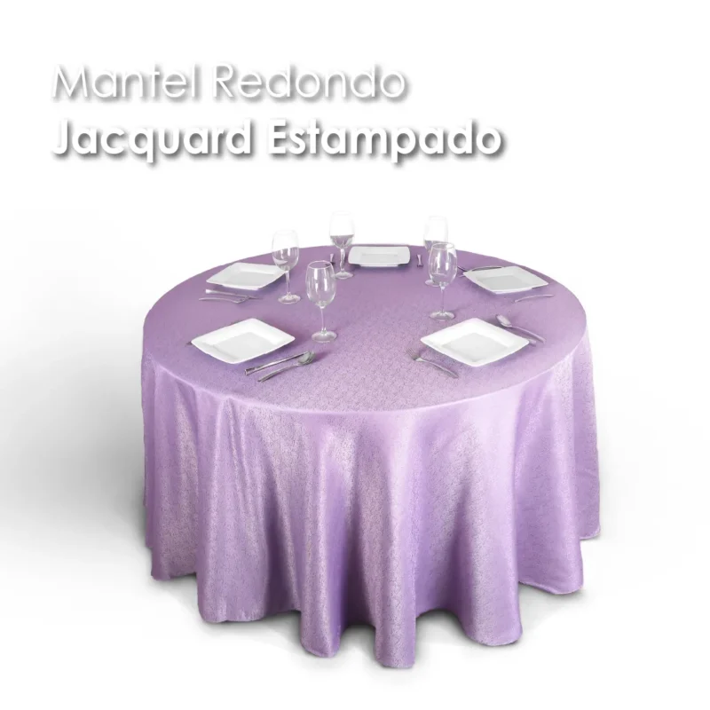 Mantel Yackard Redondo YE-214 FRANCIA LILA