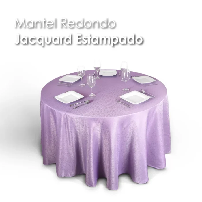 Mantel Yackard Redondo YE-214 FRANCIA LILA