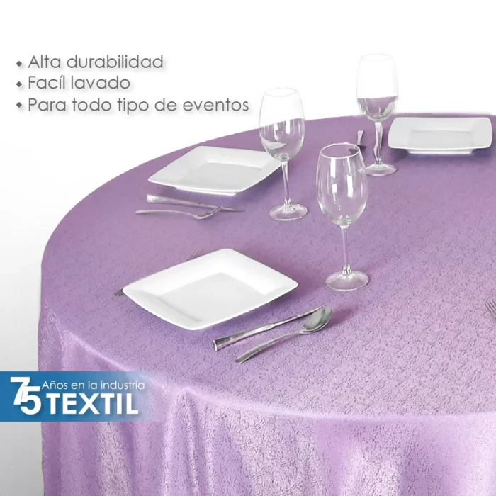 Mantel Yackard Redondo YE-214 FRANCIA LILA
