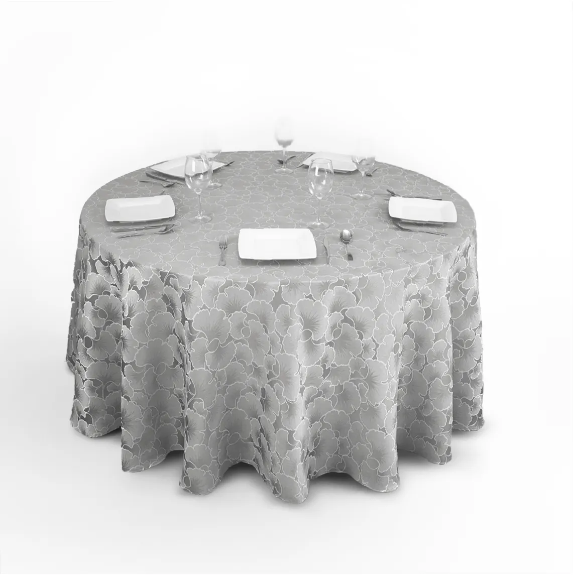 Mantel Yackard Redondo YE-221 PLATA: imagen 1