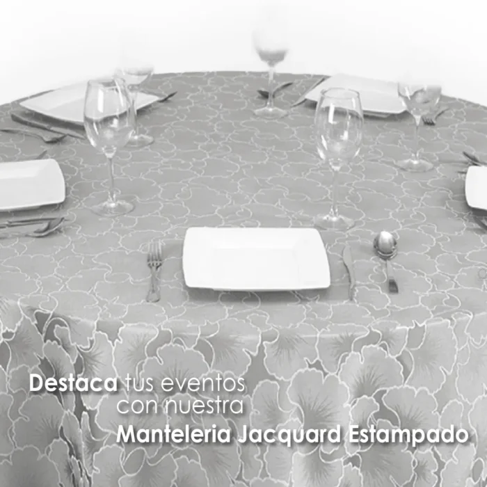 Mantel Yackard Redondo YE-221 PLATA