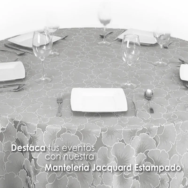 Mantel Yackard Redondo YE-221 PLATA