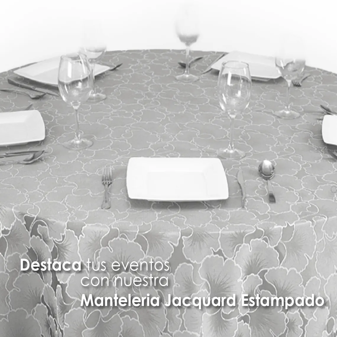 Mantel Yackard Redondo YE-221 PLATA: imagen 3