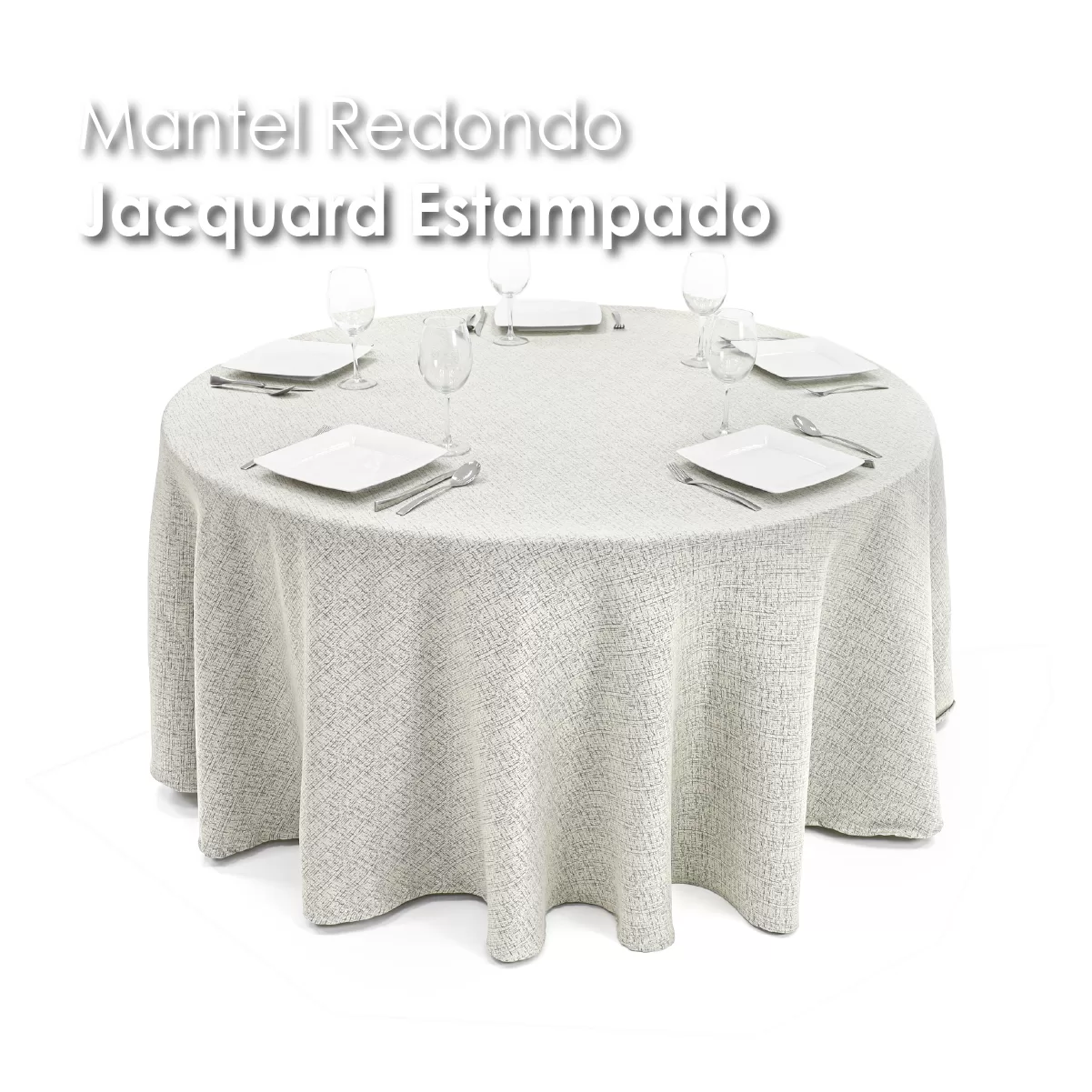 Mantel Yackard Redondo YE-225 MASAI VERDE: imagen 6