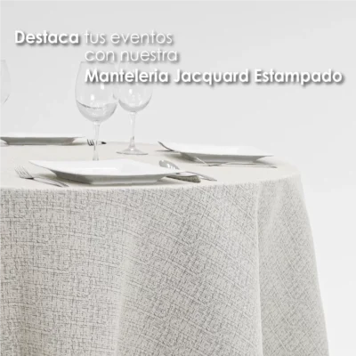 Mantel Yackard Redondo YE-225 MASAI VERDE: imagen 5