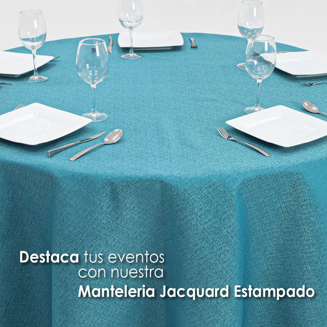 Mantel Yackard Redondo Ye-223 MASAI TURQUESA: imagen 6