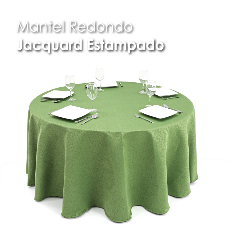 Mantel Yackard Redondo YE-232 VERDE AGUACATE