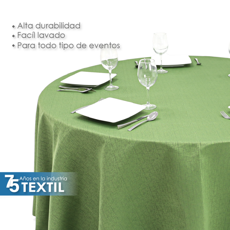 Mantel Yackard Redondo YE-232 VERDE AGUACATE