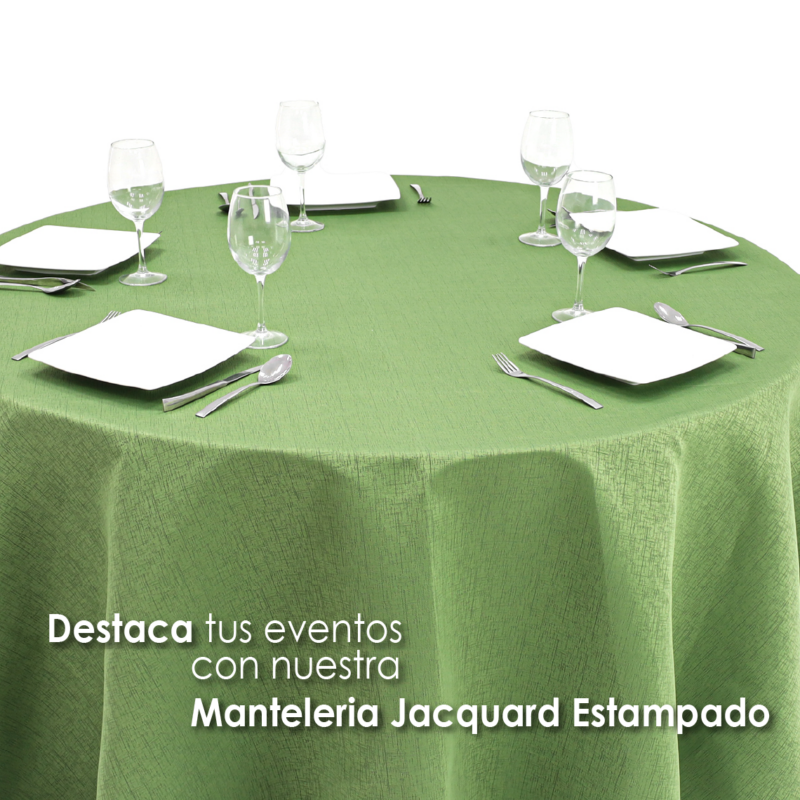 Mantel Yackard Redondo YE-232 VERDE AGUACATE