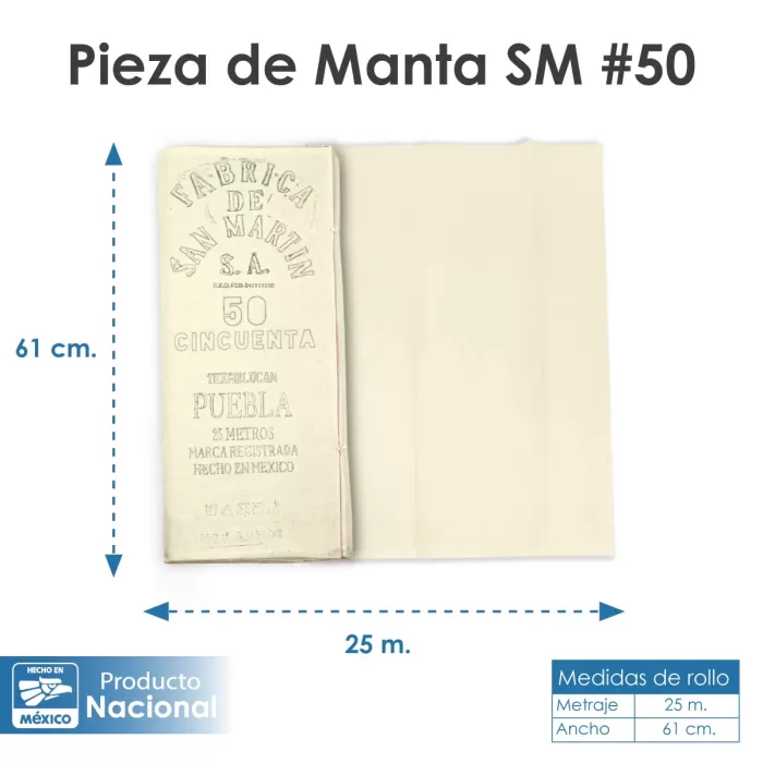 manta san martín cruda #50