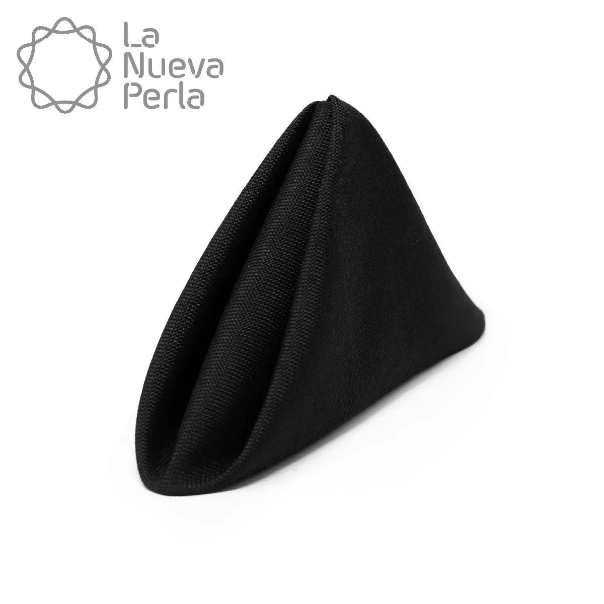 Servilleta Lino Ginebra 45x45 cm Negro: imagen 1