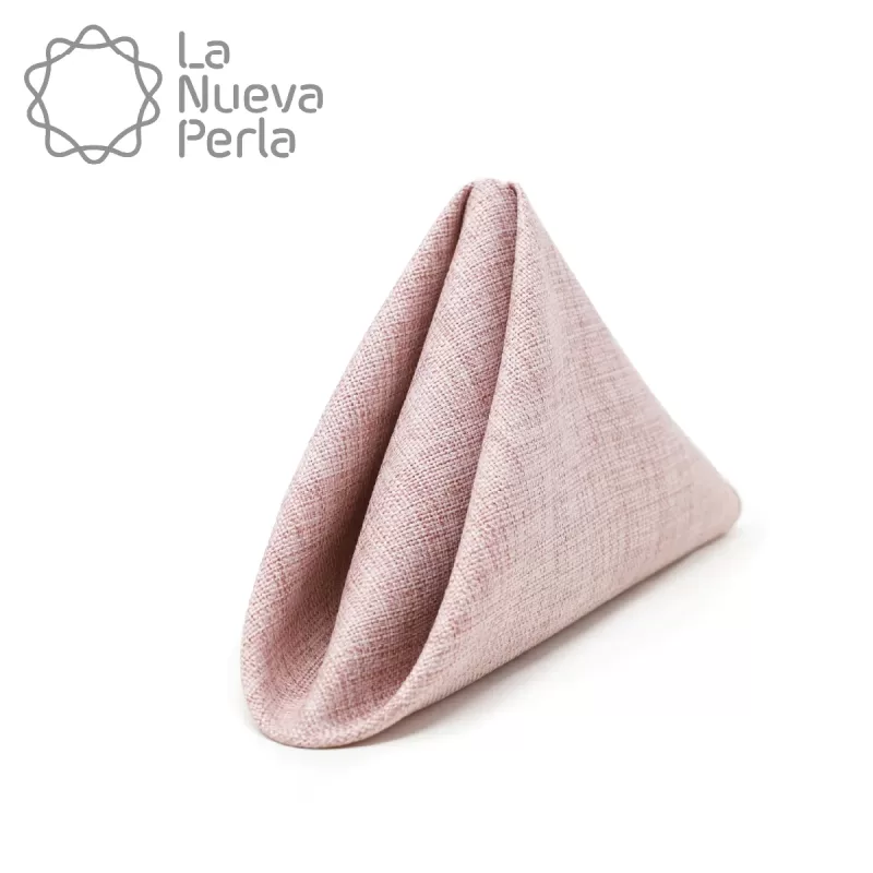 Servilleta Lino Ginebra 45x45 cm Palo de Rosa Obscuro