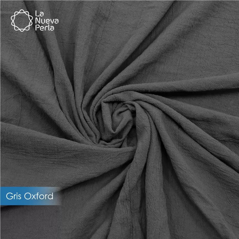 Manta Artesanal 1.90 M ancho Gris Oxford