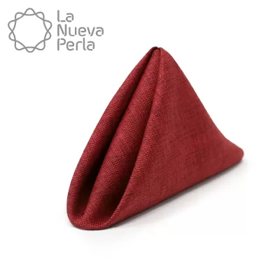 Servilleta Lino Ginebra 45x45 cm Rojo
