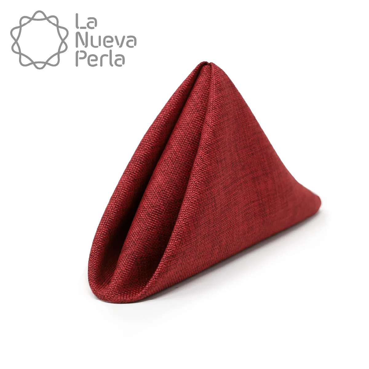 Servilleta Lino Ginebra 45x45 cm Rojo: imagen 1
