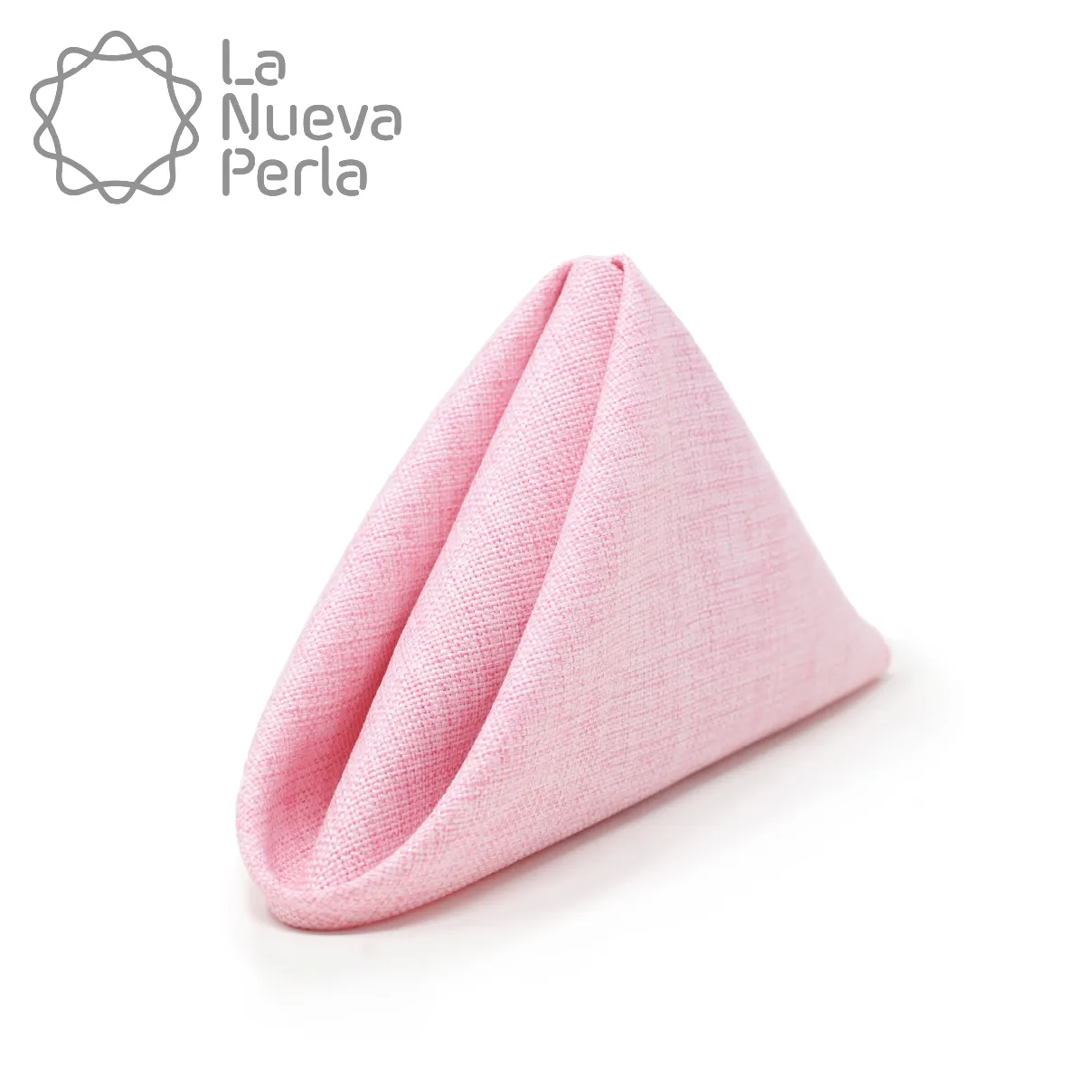 Servilleta Lino Ginebra 45x45 cm Rosa Pastel: imagen 1