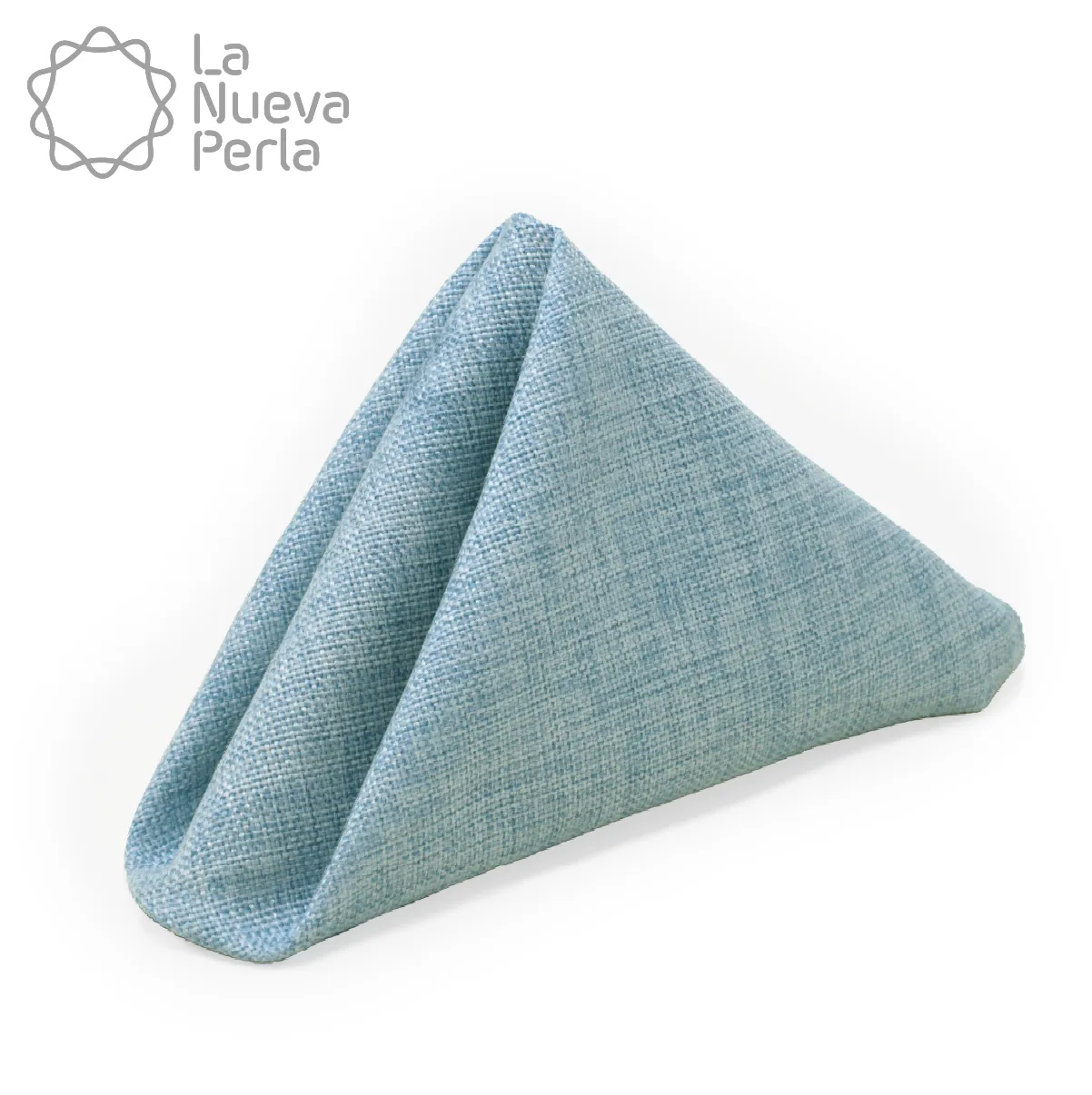Servilleta Lino Ginebra 45x45 cm Azul Cielo: imagen 1