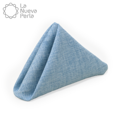 Servilleta Lino Ginebra 45x45 cm Azul Cielo