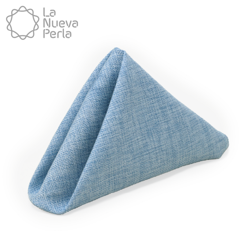 Servilleta Lino Ginebra 45x45 cm Azul Cielo