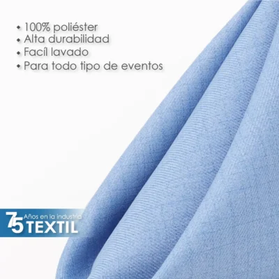 Servilleta Lino Venecia 45x45 cm Azul Cielo: imagen 4
