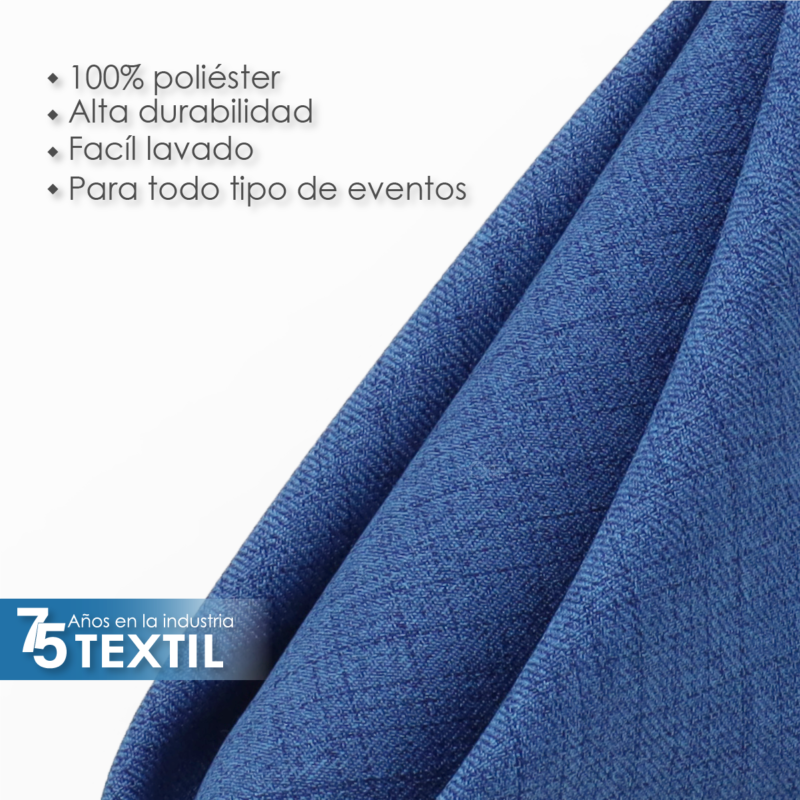 Servilleta Lino Venecia 45x45 cm Azul Petroleo