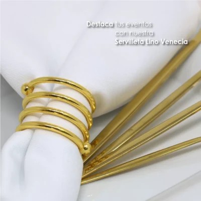 Servilleta Lino Venecia 45x45 cm Blanco: imagen 5