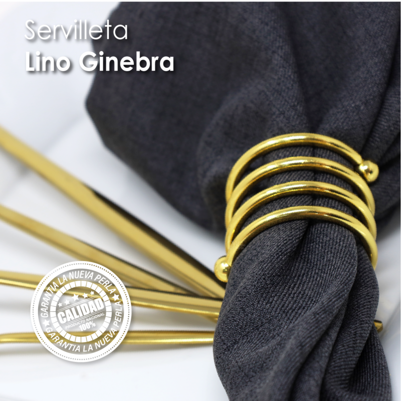 Servilleta Lino Venecia 45x45 cm Gris Oxford