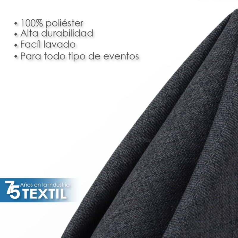 Servilleta Lino Venecia 45x45 cm Gris Oxford