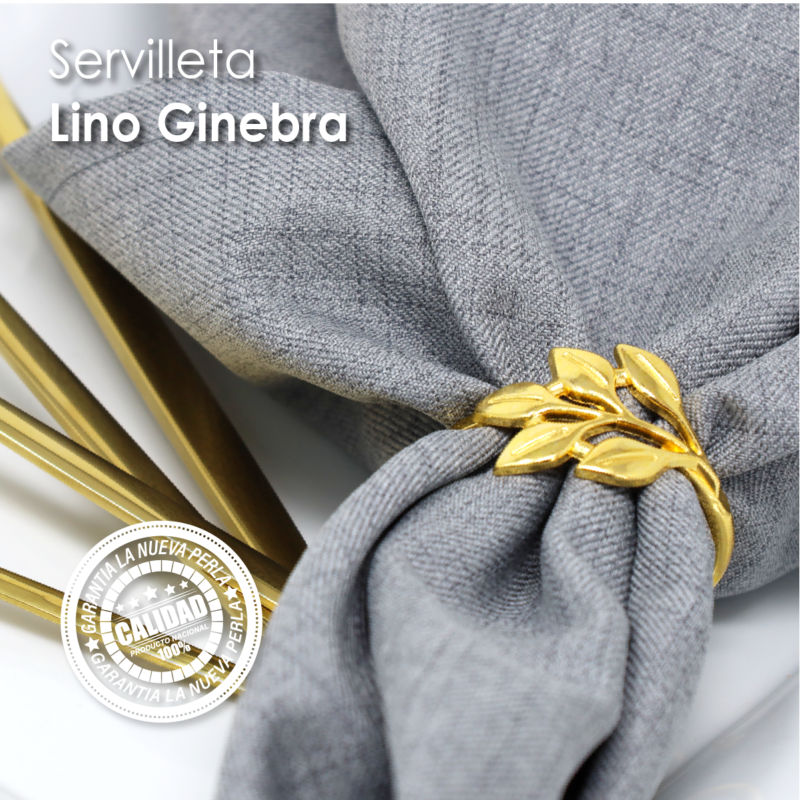 Servilleta Lino Venecia 45x45 cm Gris Perla