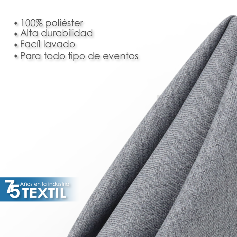 Servilleta Lino Venecia 45x45 cm Gris Perla